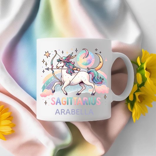 Mug Personalized Colorful Sagittarius Zodiac Astrology