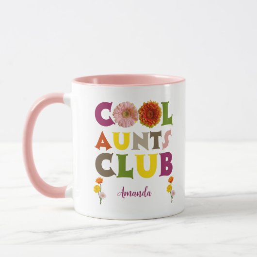 Mug Personalized Cool Aunts Club Coffee (Gauche)