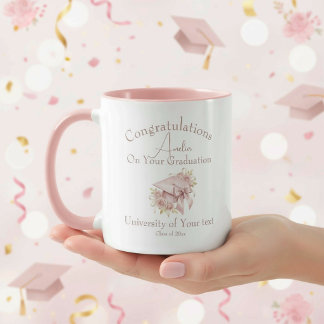 Mug Personalized Coquette girly graduation cap
