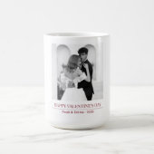 Mug Personalized Couple Names & Year - Elegant Photo (Centre)