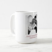 Mug Personalized Couple Names & Year - Elegant Photo (Devant gauche)