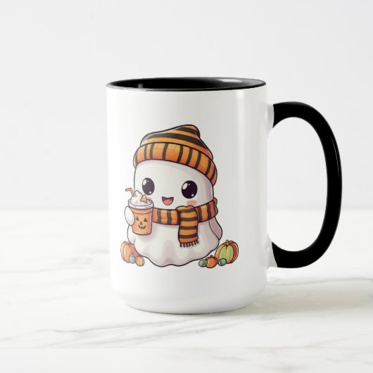 Mug Personalized Cozy Ghost and Pumpkin Spice Autumn M (Droite)