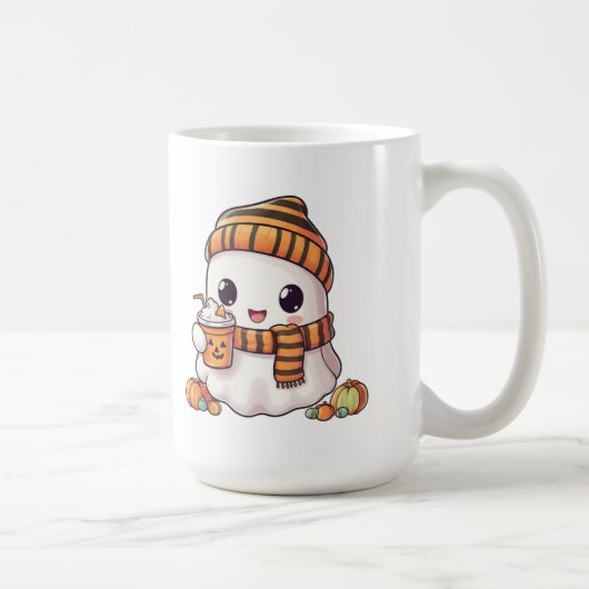 Mug Personalized Cozy Ghost and Pumpkin Spice Autumn M (Droite)