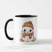 Mug Personalized Cozy Ghost and Pumpkin Spice Autumn M (Gauche)