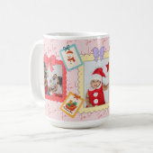 Mug Personalized Cute Christmas Photo Collage  (Devant gauche)