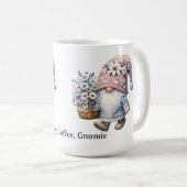 Mug Personalized Cute Daisy Flower Gnome Women's (Devant droit)