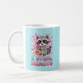 Mug Personalized Cute Raccoon Valentine's Day (Gauche)