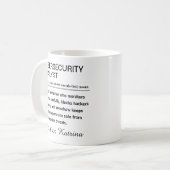 Mug Personalized Cybersecurity Analyst Definition (Devant gauche)