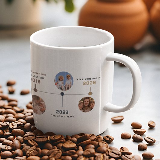 Mug Personalized Dad Timeline Photo Story