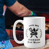 Mug Personalized Dad's BBQ Barbeque Grill Master 