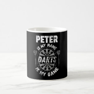 Mug Personalized dart players named Peter shirts