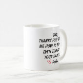 Mug Personalized Dear Dad Mug, Fathers Day Gifts, (Devant droit)