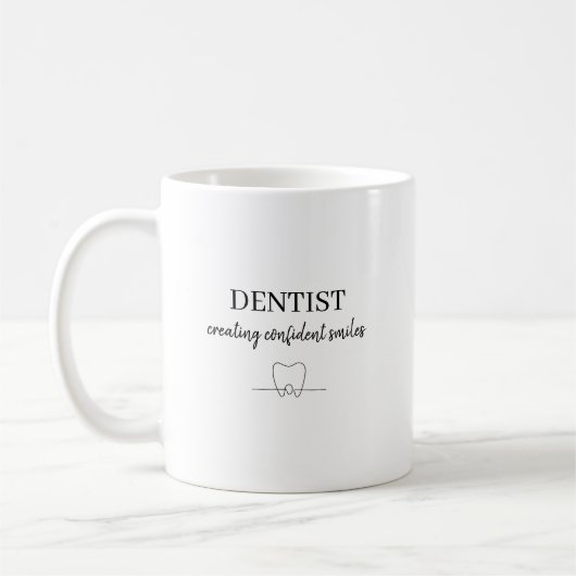 Mug Personalized Dentist Creating Confident Smiles  (Gauche)