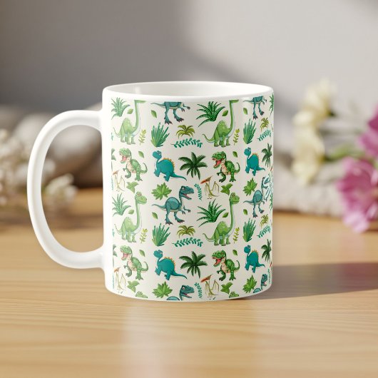Mug Personalized Dino Cup with Name, Customizable