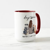 Mug Personalized Dog Mom – Custom Name Mother’s Day (Devant droit)