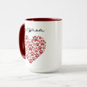 Mug Personalized Dog Mom – Custom Name Mother’s Day (Devant gauche)