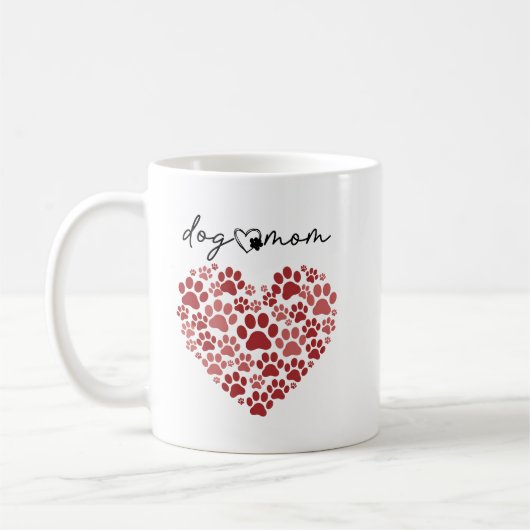 Mug Personalized Dog Mom – Custom Name Mother’s Day (Gauche)