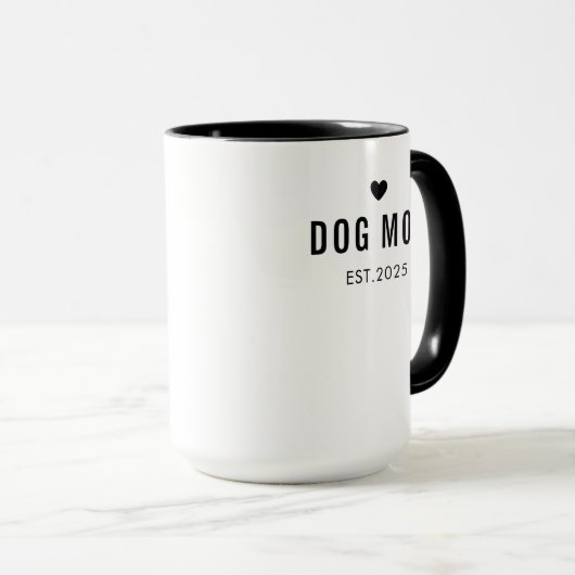 Mug Personalized Dog Mom – Custom Name Mother’s Day (Devant droit)