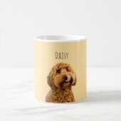 Mug Personalized Dog Photo | Custom Pet Name Yellow (Centre)