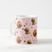 Mug Personalized Dog Photo Pink (Devant gauche)