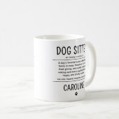 Mug Personalized Dog Sitter Pet Sitter Funny Gifts (Devant droit)
