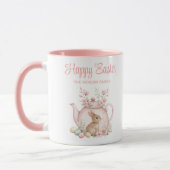 Mug Personalized Easter Bunny Teapot Family  (Gauche)