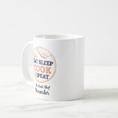 Mug Personalized Eat Sleep Cook Repeat Head Chef Quote (Devant gauche)