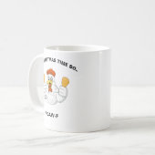 Mug Personalized F-CAW-F Christmas Funny Chicken  (Devant gauche)