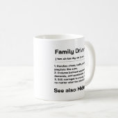 Mug Personalized Family Driver | Funny Daily Driving (Devant droit)