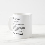 Mug Personalized Family Driver | Funny Daily Driving (Devant gauche)