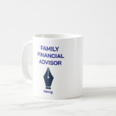 Mug Personalized Family Financial Advisor Coffee (Devant gauche)