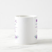 Mug Personalized Fear Not Isaiah 41:10 Purple Floral (Centre)