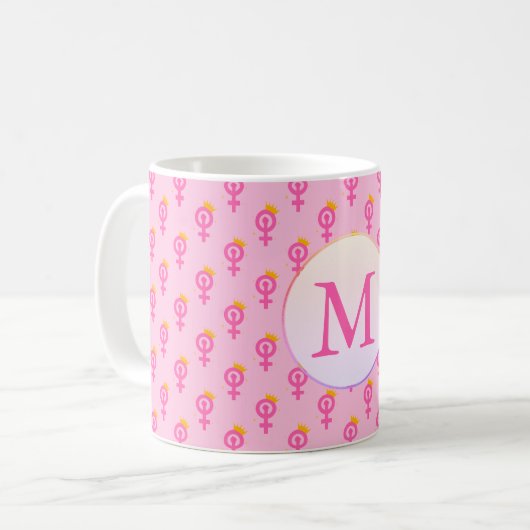 Mug Personalized Feminist Pink (Devant gauche)