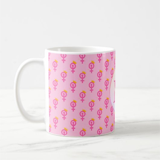 Mug Personalized Feminist Pink (Gauche)
