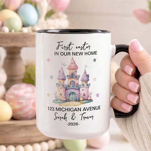 Mug Personalized First Easter in Our New Home Couple