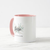 Mug Personalized Floral Nurse Gift (Devant gauche)