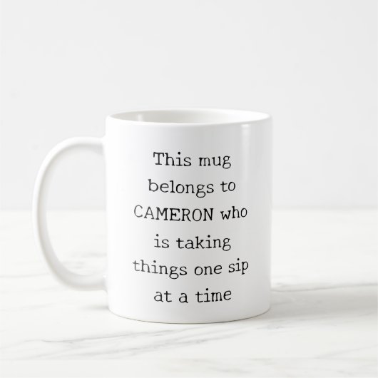 Mug Personalized Funny Quote Relatable Mom Life Humor (Gauche)