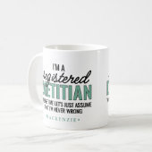 Mug Personalized Funny RD Dietitian Gifts (Devant gauche)