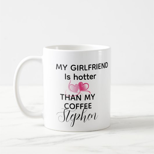 Mug Personalized funny valentines day 2026 love quote (Gauche)