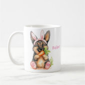 Mug Personalized German Shepherd Puppy Easter (Gauche)