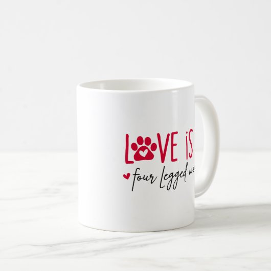 Mug Personalized German Shepherd Puppy Valentine's Day (Devant droit)