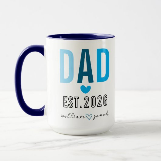 Mug Personalized Girl Dad Father’s Day for Proud Girl (Gauche)
