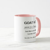 Mug Personalized Goat Mom Definition Coffee (Devant droit)