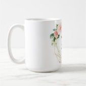 Mug Personalized Gold & Floral Custom 70th (Gauche)