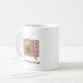 Mug Personalized Golden Retriever Photo Retro TV (Devant gauche)