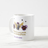 Mug Personalized golden winged cat  (Devant gauche)