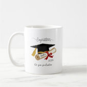 Mug Personalized Graduation Congratulations (Gauche)
