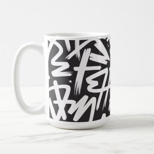 Mug Personalized Graffiti Name Pattern — Custom Urban (Gauche)