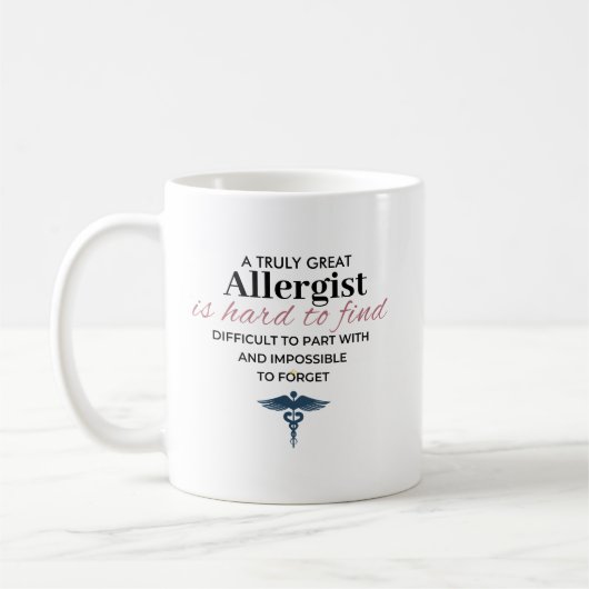 Mug Personalized Great Allergist Quote (Gauche)