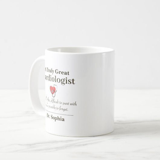 Mug Personalized Great Cardiologist Appreciation Gift (Devant gauche)